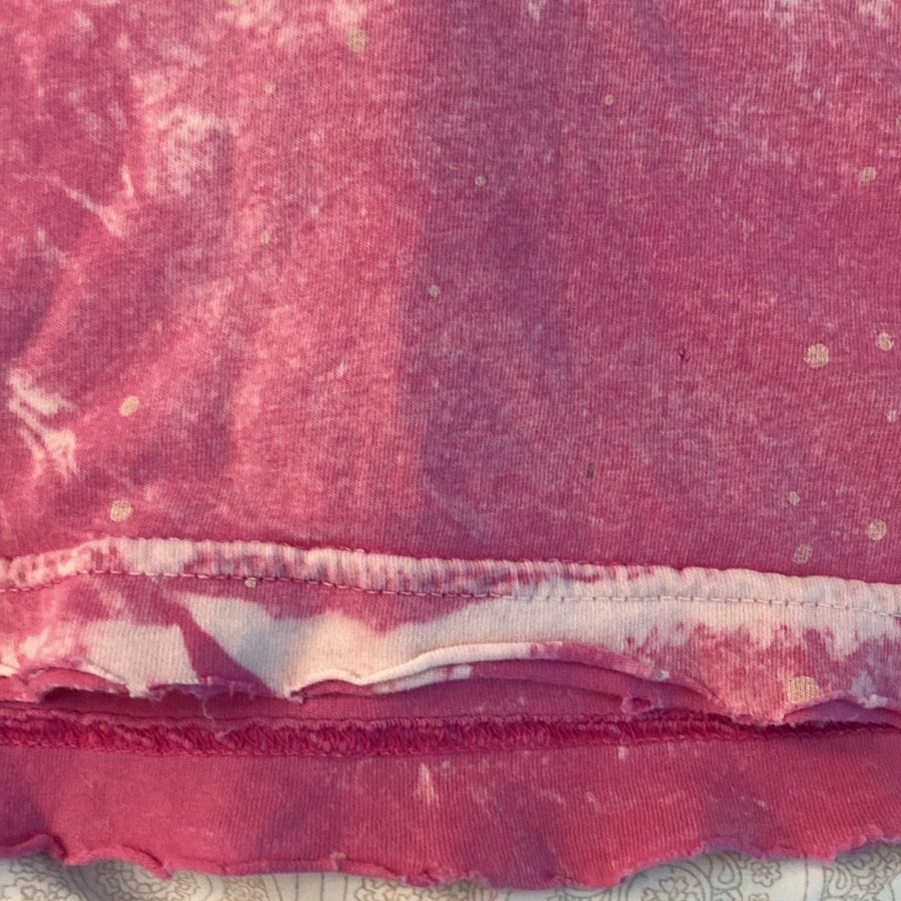 Affliction Distressed Tee T Shirt pink - Picture 9 of 9
